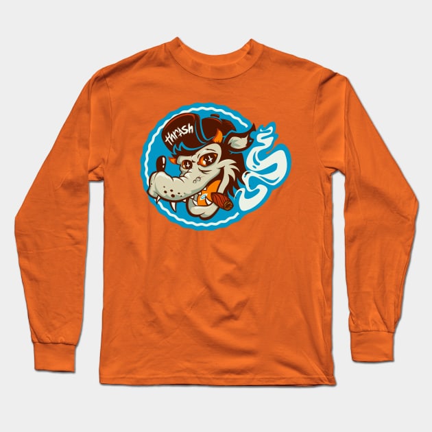 Lowbrow Thrasher Wolf Long Sleeve T-Shirt by Glitterbeard